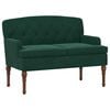 vidaXL Canapea cu capitonaj butonat Verde &icirc;nchis 111 x 65 x 79 cm