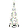 vidaXL Brad de Crăciun spiralat cu LED, cu bază EKENAS 180 cm
