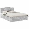 vidaXL Cadru de pat cu sertar Gri din beton 140 x 200 cm Lemn compozit