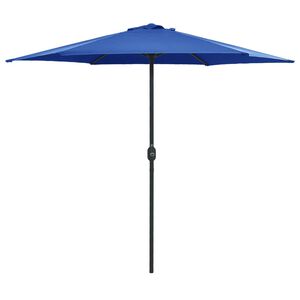 vidaXL Umbrelă soare de grădină st&acirc;lp aluminiu albastru azur 270x246cm