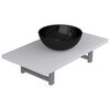 vidaXL Set mobilier de baie, 2 piese, alb, ceramică