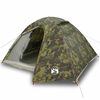 vidaXL Cort de camping cupolă pentru 4 persoane, camuflaj, impermeabil