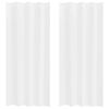 vidaXL Cortină din Voile cu perdele 2 pcs Alb 245 x 140 cm Poliester