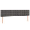 vidaXL Pat box spring cu saltea, gri &icirc;nchis, 120x190 cm, catifea
