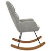vidaXL Scaun balansoar, gri deschis, catifea