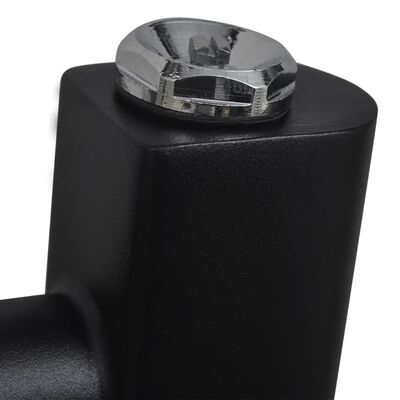 vidaXL Radiator port-prosop încălzire baie, negru, 500x1160 mm, curbat