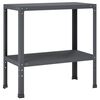 vidaXL Masă pentru ghivece 80 x 40 x 80 cm Oțel vopsit electrostatic