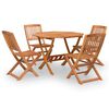 vidaXL Set mobilier de grădină, 5 piese, lemn masiv de acacia