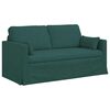 vidaXL Canapea 2 pcs Verde &icirc;nchis 158 x 78 x 80 cm țesătură
