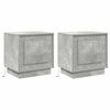 vidaXL Dulap de noapte 2 buc. Gri din beton 44 x 34,5 x 45 cm