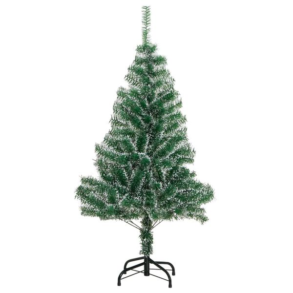 vidaXL Brad de Crăciun artificial cu zăpadă, verde, 120 cm