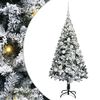 vidaXL Brad de Crăciun artificial Alb 120 cm PVC și Oțel și Plastic