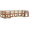 vidaXL Set de canapele de exterior 7 pcs natural Lemn Solid de Acacia
