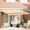 vidaXL Cortina Retractabilă Manual Galben 350 x 200 cm țesătură