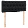 vidaXL Pat box spring cu saltea, negru, 120x190 cm, catifea