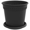 vidaXL Ghivece pentru plante 24 pcs Negru &Oslash; 17 x 14 cm Plastic