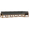 vidaXL Set de canapele de exterior 6 buc. Natural și Antracit