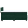 vidaXL Pat box spring cu saltea, verde &icirc;nchis, 100x200 cm, catifea