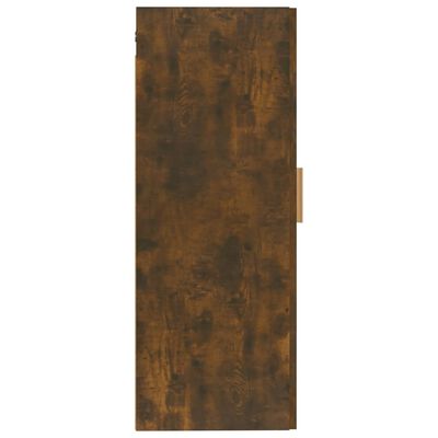 vidaXL Dulap de perete, stejar fumuriu, 35x34x90 cm, lemn prelucrat