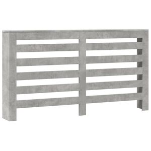vidaXL Mască pentru calorifer, gri beton, 149x20x82 cm, lemn prelucrat