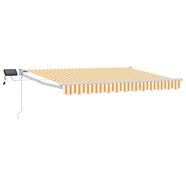 vidaXL Marchiză retractabilă manuală cu led-uri 3,5 x 2,5 m