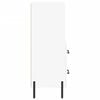 vidaXL Servantă, alb, 34,5x34x90 cm, lemn compozit
