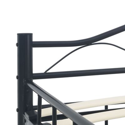vidaXL Cadru de pat, negru, 160 x 200 cm, oțel