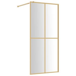 vidaXL Paravan duș walk-in, auriu, 80x195 cm, sticlă ESG transparentă