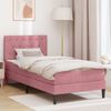vidaXL Cadru de pat cu saltea cu headboard Roz 80 x 200 cm Catifea