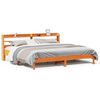vidaXL Cadru de pat fără saltea, maro ceruit 200x200 cm lemn masiv pin