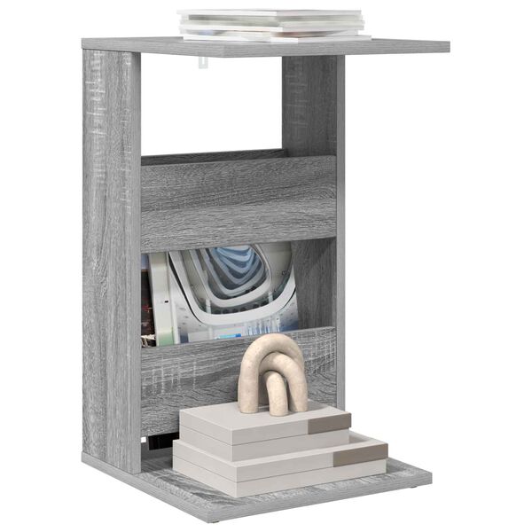 vidaXL Masă laterală Gri Sonoma 40 x 35 x 60,5 cm Lemn compozit