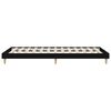 vidaXL Cadru de pat, negru, 100x200 cm, lemn prelucrat