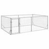 vidaXL Cușcă pentru c&acirc;ini de exterior cu ușă 3x2x1 m, oțel galvanizat