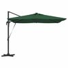 vidaXL Umbrelă de soare Verde 286 x 285 x 270 cm Aluminiu