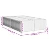 vidaXL Cadru de pat fără saltea Taupe 120x190 cm țesătură
