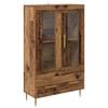 vidaXL Bufet Lemn Vechi 69,5 x 31 x 115 cm Lemn Stratificat și Sticlă