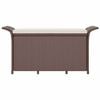 vidaXL Bancă de grădină cu pernă, maro, 116x46x57 cm, poliratan