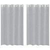 vidaXL Cortină din Voile 2 buc. Gri &icirc;nchis 175 x 140 cm Poliester
