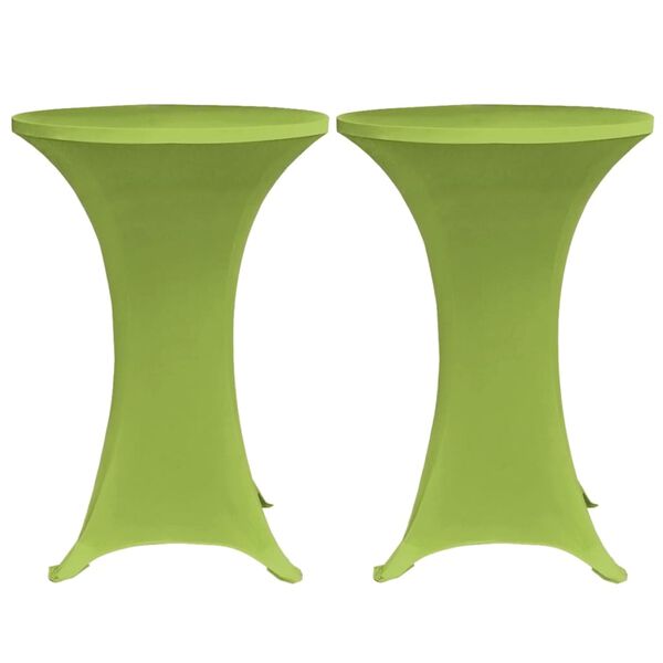 vidaXL Husă elastică pentru masă, 2 buc., verde, 70 cm