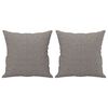 vidaXL Set de canapele cu perne, 2 piese, gri taupe, textil