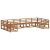 vidaXL Set de canapele de exterior 10 pcs natural Lemn Solid de Acacia