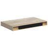 vidaXL Rafturi de perete suspendate, 4 buc., stejar, 40x23x3,8 cm, MDF