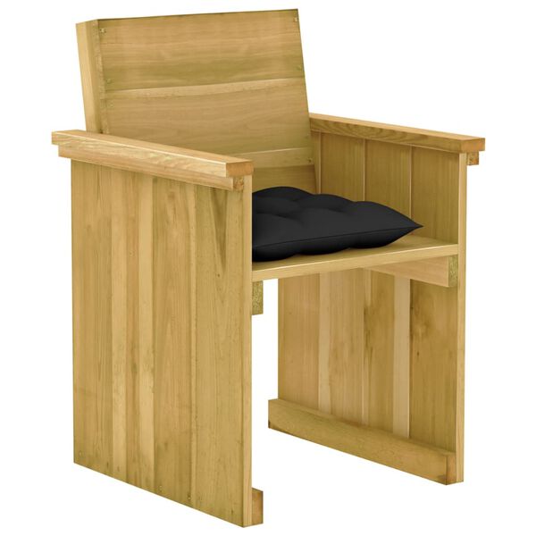 vidaXL Set mobilier de grădină cu perne, 7 piese, lemn de pin tratat