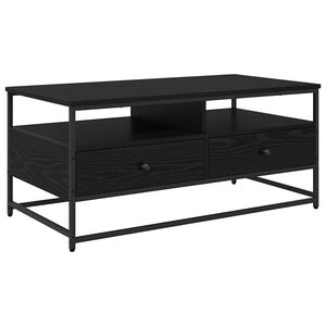 vidaXL Masă de cafea Stejar Negru 100 x 51 x 45 cm Lemn prelucrat