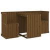vidaXL Set de balcon cu 2 locuri, maro miere, lemn masiv de pin