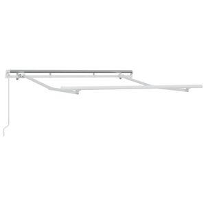 vidaXL Cadru de copertină Manual Alb 2,5 x 2 m Metal