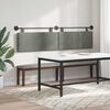 vidaXL Cap de pat suspendat Pe perete Gri deschis 210 x 55 x 5 cm
