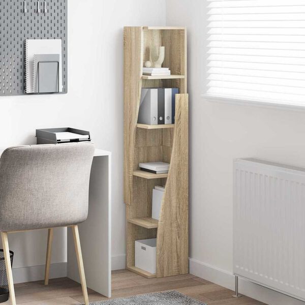 vidaXL Dulap de colț Stejar Sonoma 27,5x27x140cm Lemn compozit