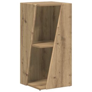 vidaXL Raft lateral 33 x 32 x 70,5 cm Lemn prelucrat Stejar Artizanal