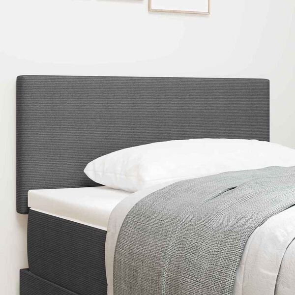 vidaXL Tăblie cap cu headboard Gri deschis 100 cm Piele artificială